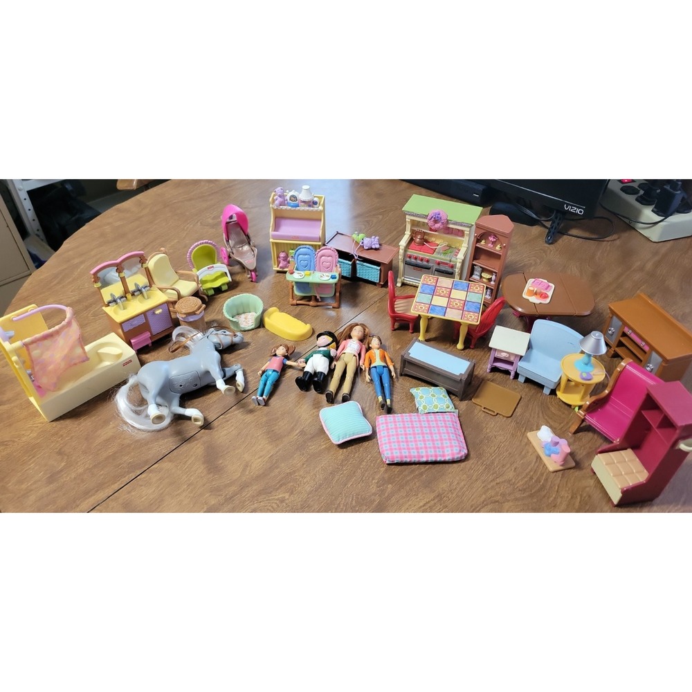 Fisher-Price Loving family Lot People furniture baby room etc... Mixed items